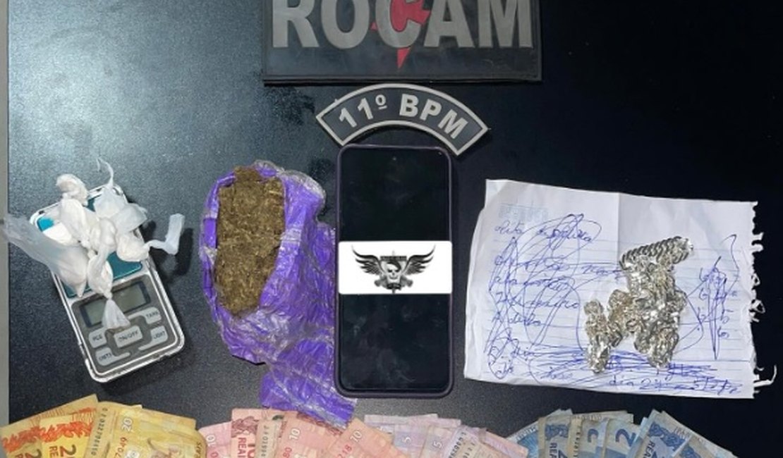 Mulher com extensa ficha criminal é presa novamente por tráfico de drogas em Penedo