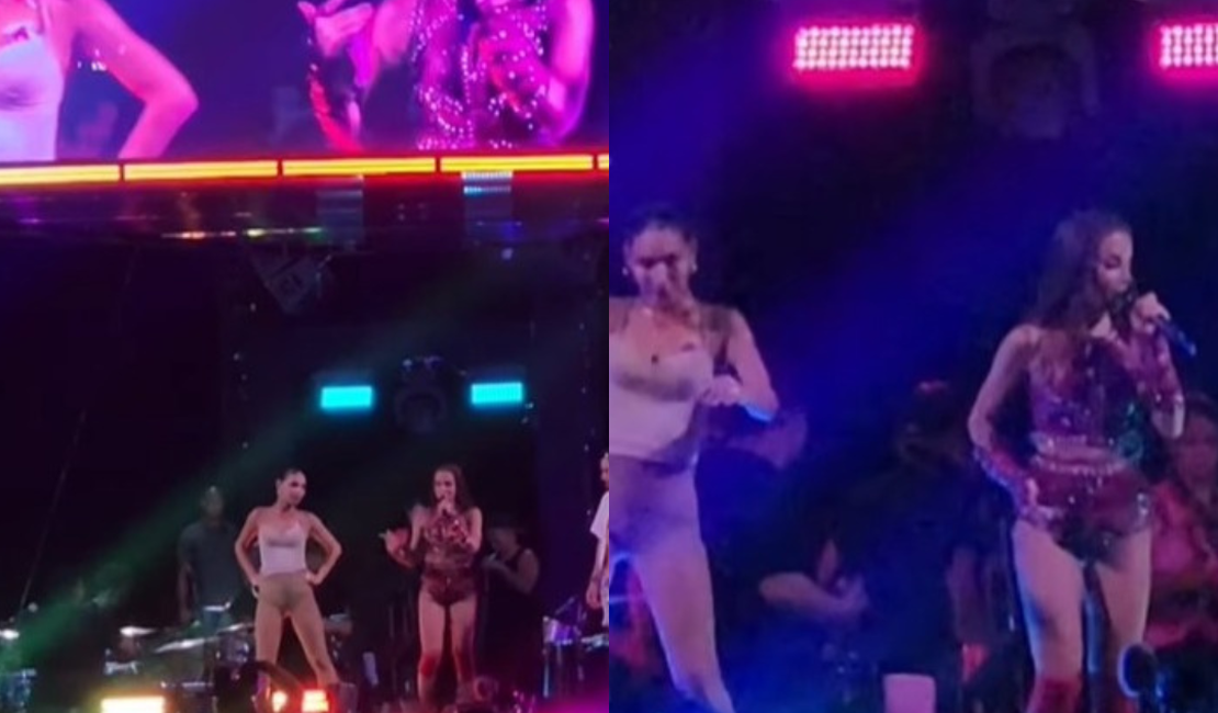 Anitta se impressiona com performance de dançarina alagoana em show no Recife; vídeo viralizou