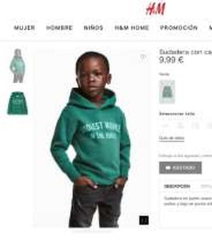H&M retira de site foto de menino negro com casaco em que se lê “macaco mais legal da selva”