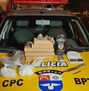 BPTran apreende 6 kg de maconha durante patrulhamento no Benedito Bentes 
