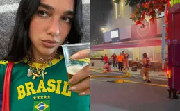 Restaurante que Dua Lipa visitou no Rio é atingido por incêndio