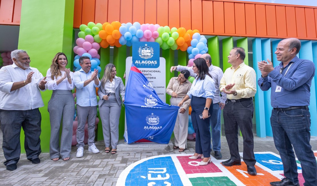 Governador Paulo Dantas entrega a quarta creche Cria na capital, Maceió