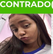 Adolescente de 13 anos que estava desaparecida em Maceió é encontrada