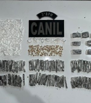 Traficantes fogem e polícia descobre drogas enterradas em região de mata de Arapiraca