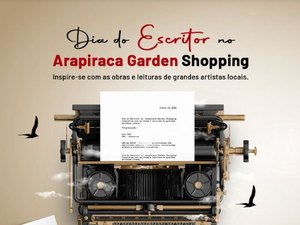 Arapiraca Garden Shopping, Acala e UBE promovem sarau literário em homenagem ao Dia do Escritor