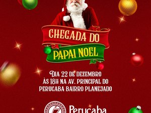 Papai Noel chega nesta quarta-feira (22) no Perucaba Bairro Planejado