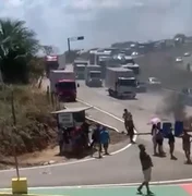 Manifestantes protestam por falta d’água e bloqueiam BR-101 em São Brás
