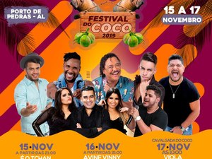 Prefeitura de Porto de Pedras prepara maior Festival do Coco da história