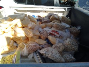 Vigilância Sanitária apreende 300 kg de alimentos vencidos em supermercados de Maceió