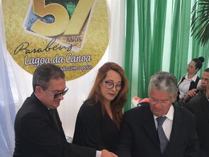 Lagoa da Canoa comemora 57 anos de emancipação e população ganha importantes obras