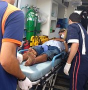 Colisão em Limoeiro de Anadia deixa motociclista ferido