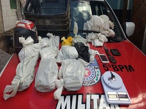 Polícia apreende 10 kg de maconha no Tabuleiro 