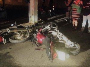 [Vídeo] Com suspeita de embriaguez, motociclista se envolve em acidente de trânsito