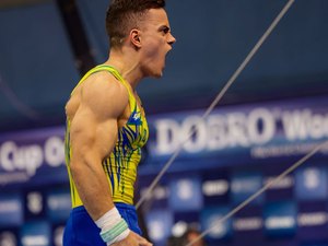 Caio Souza lidera ginástica brasileira em etapa da Copa do Mundo