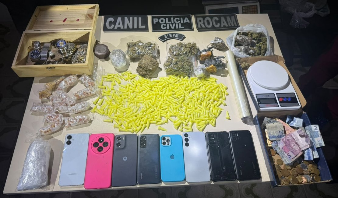 Polícia fecha 'ponto', prende homem e apreende drogas em Arapiraca