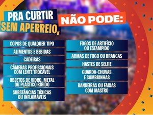 Saiba o que não levar nas noites de show do São João Massayó 2026