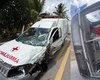 Três vítimas seguem internadas após colisão entre ônibus e ambulância em Maribondo