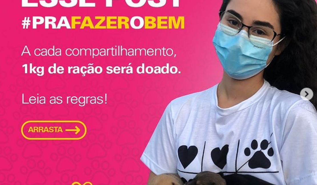 Vereadora Teca Nelma lança campanha para doar uma tonelada de ração para abrigos de animais e protetores independentes