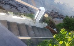 Escadas do Mirante de Japaratinga estão rachando