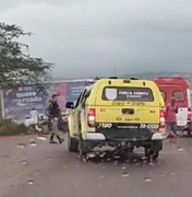 Motociclista de 22 anos sofre acidente na AL-115 em Palmeira dos Índios e é hospitalizado