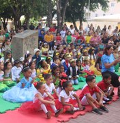 Sarau Literário da Educação Infantil encanta alunos e professores em Palmeira dos Índios