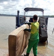 Ecoboats retiraram mais de 60 toneladas de entulhos da Lagoa Mundaú, apenas no último mês