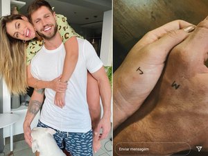 Mari Gonzalez e Jonas Sulzbach esclarecem 'tattoo de casal'