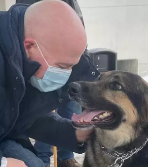 Homem adota cadela  rejeitada por três abrigos e cão salva a sua vida