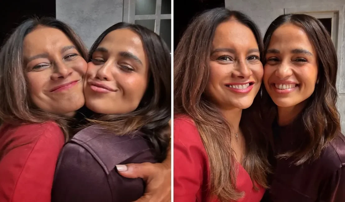 Dira Paes reencontra Nanda Costa e brinca: 'Morena tá viva!'