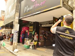 Semscs notifica lojas no Centro de Maceió para regularização de fachadas