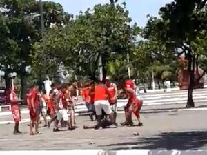 Homem é agredido por torcedores do CRB em Maceió