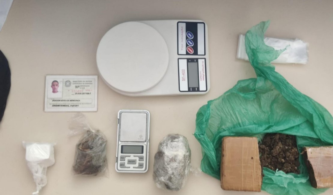 Operação policial em Joaquim Gomes resulta na prisão de suspeito e apreensão de drogas