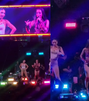 Anitta se impressiona com performance de dançarina alagoana em show no Recife; vídeo viralizou