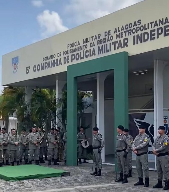 Comandante da Polícia Militar de Alagoas elogia desempenho da 5ª Companhia Independente; sociedade reconhece trabalho exercido pelos militares