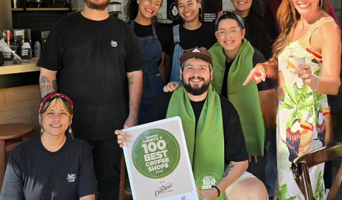 Cafeteria de Maceió é eleita a 2ª melhor do Brasil e entra no Top 15 da América do Sul