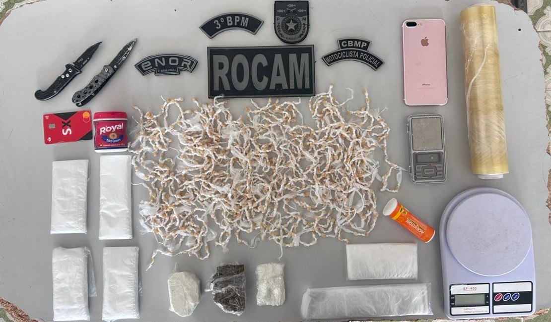 Tráfico de drogas é desarticulado em apartamento de Arapiraca