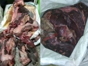 Vigilância Sanitária de Arapiraca apreende mais de 120 quilos de carne imprópria para o consumo