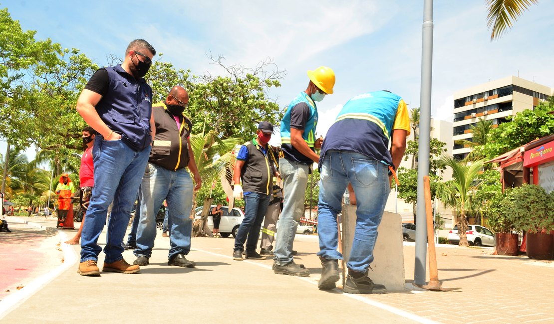 Operação integrada identifica 13 pontos com furto de energia na orla de Maceió