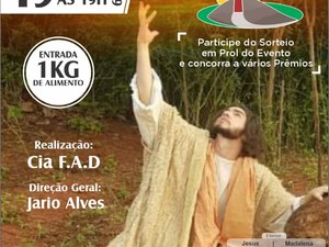 Paixão de Cristo volta a ser encenada no Morro da Massaranduba, em Arapiraca
