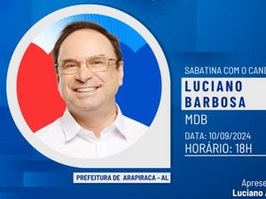 Luciano Barbosa é o sabatinado de hoje no programa Na Mira da Notícia Arapiraca