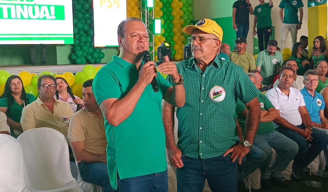 [Vídeo] Convenção MDB/PSB em Igaci confirma Petrúcio Barbosa como pré-candidato à reeleição ao lado de Josenildo, como vice