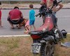 Acidente entre carro e moto deixa homem ferido na Rota do Mar, em Maceió