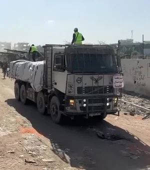 Ajuda humanitária começa a chegar a Gaza no segundo dia de cessar-fogo