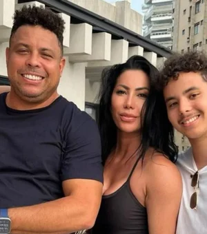 Ex de Ronaldo Fenômeno reage após filho ganhar bolsa nos EUA