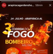 3ª edição da Corrida do Fogo acontece no mês de julho, em Arapiraca