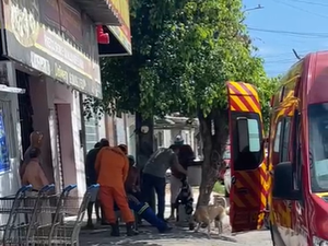 [Vídeo] Trabalhador fica ferido após cair de andaime de três metros em Maceió