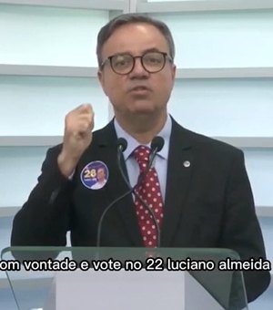 [VÍDEO] Luciano Almeida pede voto para “número 22” ao invés de número do seu partido
