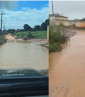 [Vídeo] Moradores denunciam esgoto a céu aberto em estrada da zona rural de Arapiraca