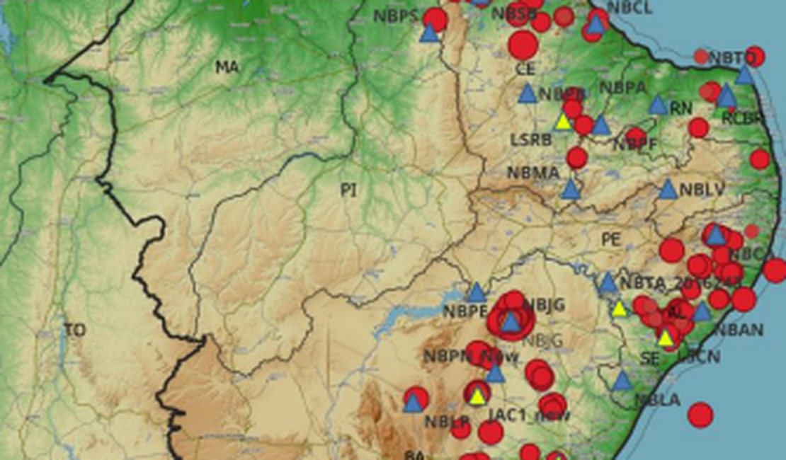 A terra tremeu 28 vezes em AL em 2024, informa boletim do LabSis da UFRN