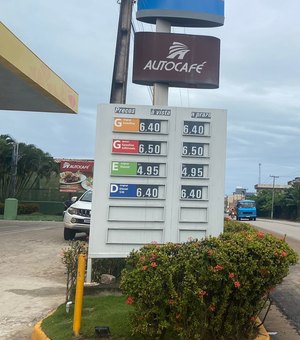 Litro da gasolina comum em Maragogi passa custar até R$ 6,40